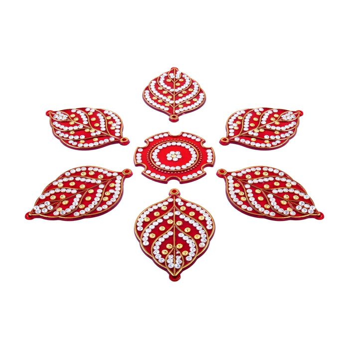 Fancy Rangoli | Decorative Kundan Stone Rangoli/ Muggulu Rangoli for Home & floor Decor