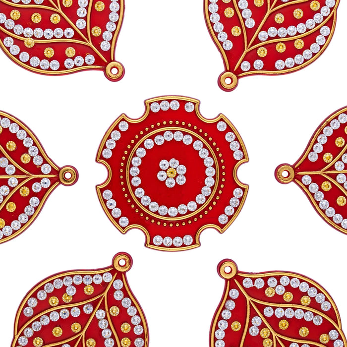 Fancy Rangoli | Decorative Kundan Stone Rangoli/ Muggulu Rangoli for Home & floor Decor
