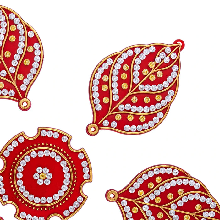 Fancy Rangoli | Decorative Kundan Stone Rangoli/ Muggulu Rangoli for Home & floor Decor