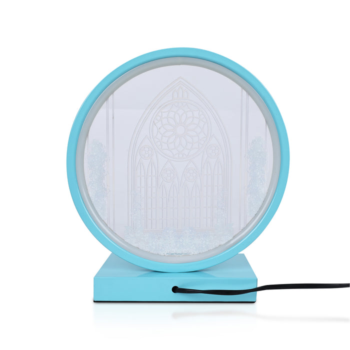 Ring Shape Night Light - 11.5 X 10 Inches | Doll House Table Decor/ Plug In Bedroom Night Lamp For Home Decor