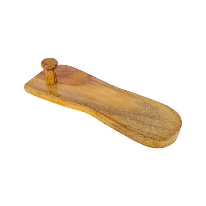 Wooden Paduka - 2.5 x 11 Inches | Traditional Wooden Padham/ Holy Sandals for Pooja & Spiritual Practices