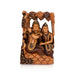 Radha Krishna Sitting Murti -12 x 8 Inches | Wooden God statue / Hindu God Murti Set / Radha Krishna Idol - Wooden Murties