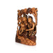 Radha Krishna Sitting Murti -12 x 8 Inches | Wooden God statue / Hindu God Murti Set / Radha Krishna Idol - Wooden Murties