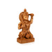 Anjaneya Statue - 6 x 4 Inches | Sittting Hanuman Statue/ Wooden Statue/ Hanuman Murti for Pooja/ 230 Gms - Wooden Murties