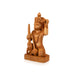 Anjaneya Statue - 6 x 4 Inches | Sittting Hanuman Statue/ Wooden Statue/ Hanuman Murti for Pooja/ 230 Gms - Wooden Murties