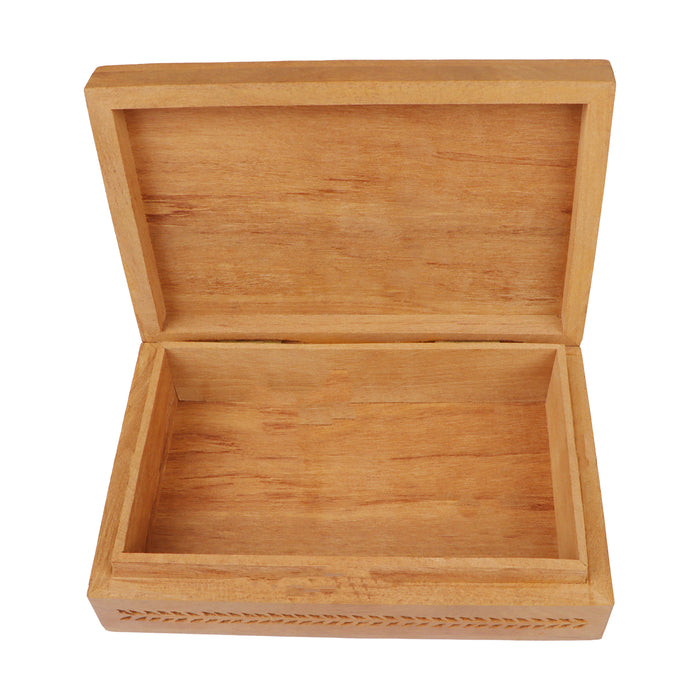 Wooden Box - 1 x 6 Inches | Jewel Box/ Jali Box/ Wooden Storage Box for Home