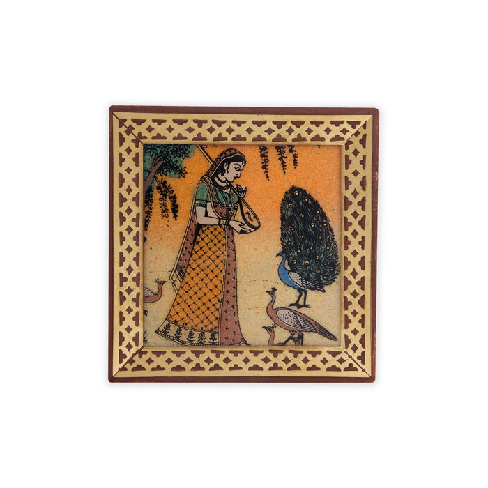 Jewellery Box - 1.5 x 3 Inches | Sheesham Gem Stone Storage Box/ Wooden Box for Home - Handicraft Items