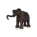 Elephant with baby Statue - 8 x 9 inches | Brass Statue/ Carving Design Elephant Idol/ Elephant Sculpture For Home Decor - Table Stand Accessories