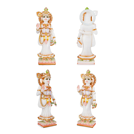 Radha Krishna Idol Pair | Marble Krishna Idol | Krishna Murti Marble