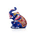Elephant Statue - 2 x 2.5 Inches | Aluminium Sitting Elephant Sculpture/ Painted Elephant Idol for Home Decor - Table Stand Accessories