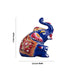 Elephant Statue - 2 x 2.5 Inches | Aluminium Sitting Elephant Sculpture/ Painted Elephant Idol for Home Decor - Table Stand Accessories