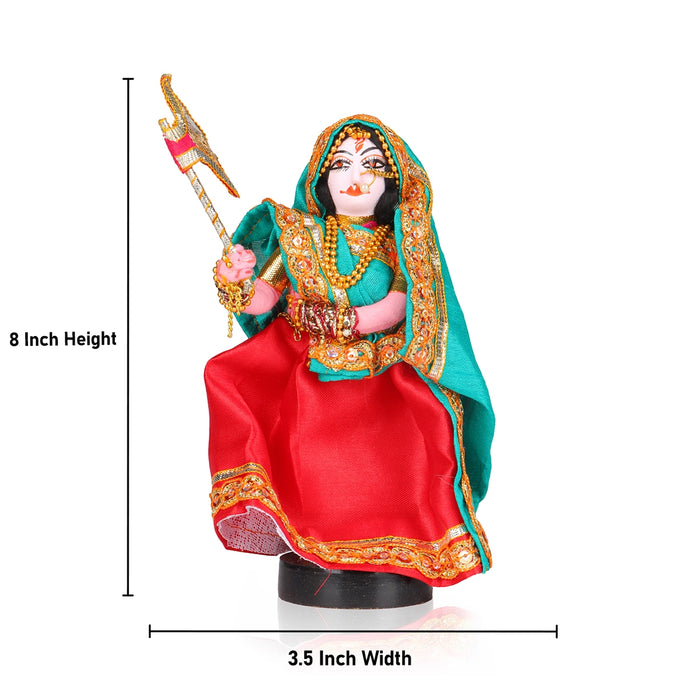 Cloth Doll - 8 Inches | Golu Doll/ Dasara Doll/ Golu Bommai for Navratri Decor/ Assorted Design - Kolu Dolls