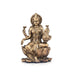 Lakshmi Idol - 3 x 2 Inches | Resin Statue/ Brass Polish Laxmi Murti/ Laxmi Idol for Pooja - Fibre Murties