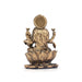 Lakshmi Idol - 3 x 2 Inches | Resin Statue/ Brass Polish Laxmi Murti/ Laxmi Idol for Pooja - Fibre Murties