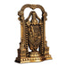 Balaji Murti - 8 Inch | Resin Tirupati Balaji Idol/ Brass Polish Balaji Statue for Pooja/ Assorted Design - Fibre Murties