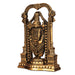Balaji Murti - 8 Inch | Resin Tirupati Balaji Idol/ Brass Polish Balaji Statue for Pooja/ Assorted Design - Fibre Murties