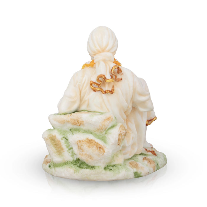 Saibaba Statue - 6.5 x 5.5 Inches | Resin Statue/ Sai Baba Vigraham for Pooja/ 1.205 Kgs Approx