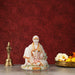 Saibaba Statue - 6.5 x 5.5 Inches | Resin Statue/ Sai Baba Vigraham for Pooja/ 1.205 Kgs Approx - Fibre Murties