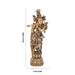 Painted Standing Krishna Murti - 30 x 9 Inches |Silver Krishna Idol/ Lord Krishna Statue For Home Decor - Fibre Murties