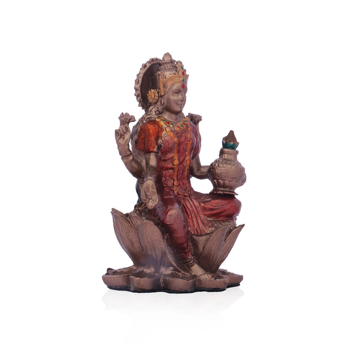 Lakshmi Murti - 3 x 2 Inches | Resin Sitting Lakshmi Idol/ Laxmi Statue for Pooja