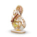 Saraswati Murti - 8 x 7.5 Inches | Saraswati Idol Sitting On Swan/ Resin Statue for Pooja/ 1.040 Kgs Approx - Fibre Murties