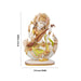 Saraswati Murti - 8 x 7.5 Inches | Saraswati Idol Sitting On Swan/ Resin Statue for Pooja/ 1.040 Kgs Approx - Fibre Murties