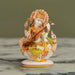 Saraswati Murti - 8 x 7.5 Inches | Saraswati Idol Sitting On Swan/ Resin Statue for Pooja/ 1.040 Kgs Approx - Fibre Murties