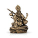Saraswati Murti - 6 x 4 Inches | Resin Statue/ Brass Polish Saraswati Idol for Pooja/ 445 Gms Approx - Fibre Murties
