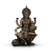 Lakshmi Idol - 7 x 5 Inches | Resin Statue/ Brass Polish Lakshmi Murti for Pooja/ 600 Gms Approx - Fibre Murties