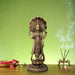 Vishnu Murti - 12 x 5 Inches | Resin Statue/ Brass Polish Vishnu Idol for Pooja/ 1.500 Kgs Approx - Fibre Murties