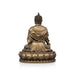 Buddha Statue - 6 x 4 Inches | Resin Statue/ Buddha Idol/ Brass Polish Buddha Murti for Pooja/ 480 Gms Approx - Fibre Murties