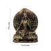 Tara Murti - 8 x 5.5 Inches | Resin Statue/ Brass Polish Tara Statue/ Tara Idol for Pooja/ 1.170 Kgs Approx - Fibre Murties