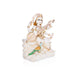Saraswati sitting on Base Murti - 12 x 8.5 inches | Painting Marble Idol / Vagdevi Statue for pooja - Stone Murties