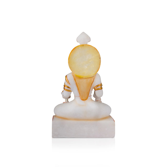 Annapoorani Statue - 10 x 6 Inches | Marble Murti/ Annapoorneshwari Statue/ Annapurneshwari Idol for Pooja