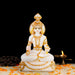 Annapoorani Statue - 10 x 6 Inches | Marble Murti/ Annapoorneshwari Statue/ Annapurneshwari Idol for Pooja - Fibre Murties