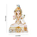 Painted Shivan Statue - 10 x 6 Inches | Sitting Shiva Idol/ Marble Murti for Pooja - Fibre Murties