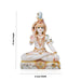 Shivan Statue - 12 x 8 Inches | Marble Murti/ Shiv Murti/ Painted Shivan Idol for Pooja - Fibre Murties