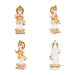 Radha Krishna Idol Pair - 10 x 5 Inches | Marble Murti/ Painted Radha Krishna Murti for Pooja - Fibre Murties
