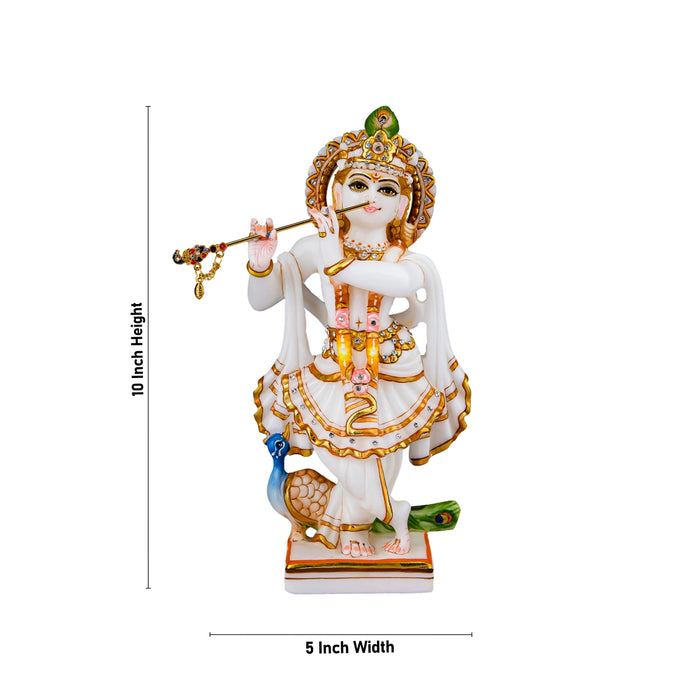 Radha Krishna Idol Pair | Radha Krishna Murti Marble | Marble Krishna Statue