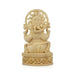 Ganesh Murti Sitting On Chowki - 9 x 5 Inches | Marble Dust Murti/ Ganpati Murti/ Vinayaka Statue for Pooja - Fibre Murties
