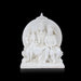 Shiv Family Murti - 8 x 6.5 Inches | Marble Dust Murti/ Shiva Family Statue/ Lord Shiva Family Idol for Pooja - Fibre Murties