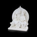 Shiv Family Murti - 8 x 6.5 Inches | Marble Dust Murti/ Shiva Family Statue/ Lord Shiva Family Idol for Pooja - Fibre Murties