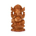 Ganesh Murti - 8 x 4.5 Inches | Wooden Statue/ Ganpati Murti/ Vinayaka Statue for Pooja - Wooden Murties