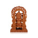 Ganesh Murti With Arch - 12 x 8 Inches | Wooden Statue/ Ganpati Murti/ Vinayaka Statue Sitting On Chowki for Pooja - Wooden Murties
