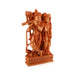 Radha Krishna Murti - 12 x 7 Inches | Wooden Statue/ Radha Krishna Idol Standing On Chowki for Pooja - Wooden Murties