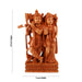 Radha Krishna Murti - 12 x 7 Inches | Wooden Statue/ Radha Krishna Idol Standing On Chowki for Pooja - Wooden Murties