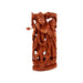 Radha Krishna Murti - 12 x 6 Inches | Wooden Statue/ Radha Krishna Idol Standing On Kamal Flower for Pooja - Wooden Murties