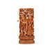 Radha Krishna Murti - 15 x 7 Inches | Wooden Statue/ Radha Krishna Idol Standing Under Tree for Pooja - Wooden Murties
