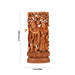 Radha Krishna Murti - 15 x 7 Inches | Wooden Statue/ Radha Krishna Idol Standing Under Tree for Pooja - Wooden Murties