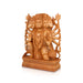 Panchmukhi Hanuman Statue - 12 x 9 Inches | Wooden Statue/ Panchamukhi Hanuman Murti for Pooja/ 1.345 Kgs - Wooden Murties